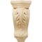 Ekena Millwork 3 1/2"W x 2 7/8"D x 7 3/4"H Small Farmingdale Acanthus Corbel, Maple COR03X02X07FRMA - alternate 2
